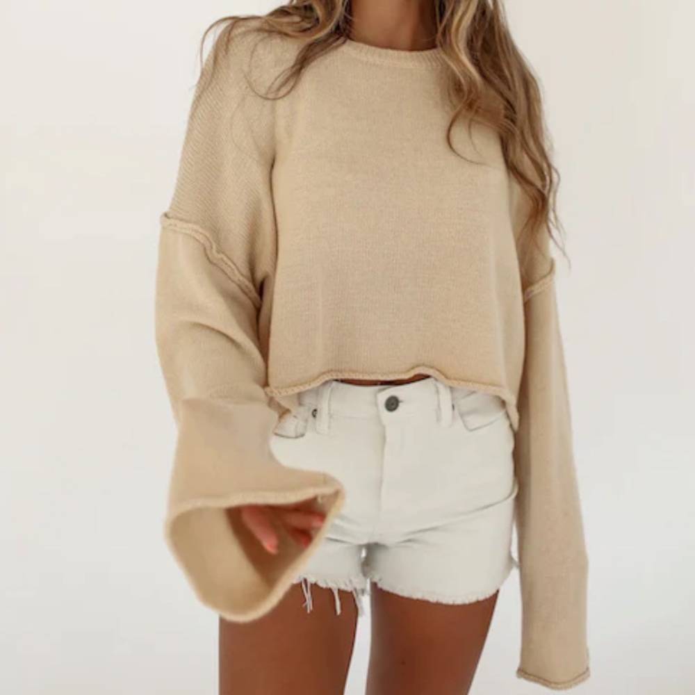 Mimosa Cropped Sweater - Like New